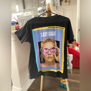 Lady Gaga Womens Sz M Joanne World Tour Dates Crew Neck Graphic Short Sleeve Tee
